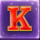 cash lab megaways k symbol icon