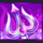 devils lock purple trishul symbol icon