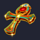 gems of egypt red gem cross symbol icon