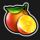 triple lucky 8s orange symbol icon
