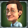 tycoons billionaire buck man with specs symbol icon