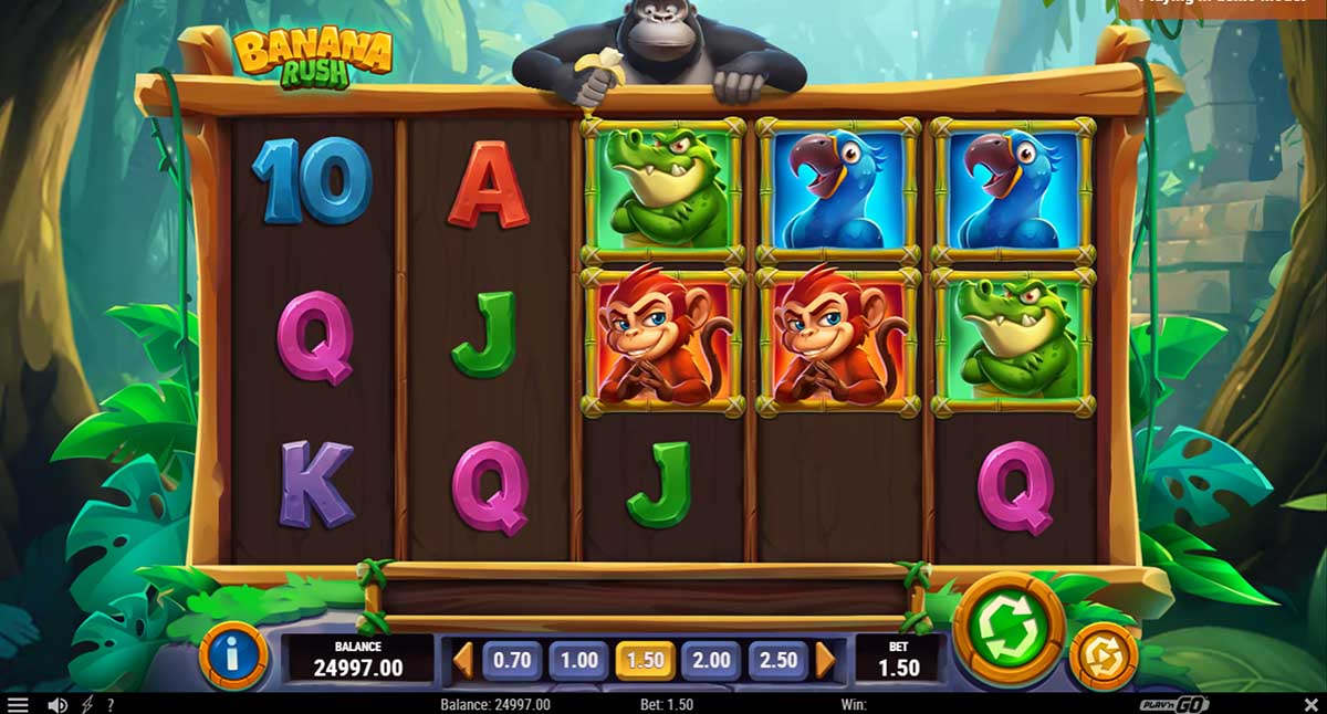 Banana Rush slot base game