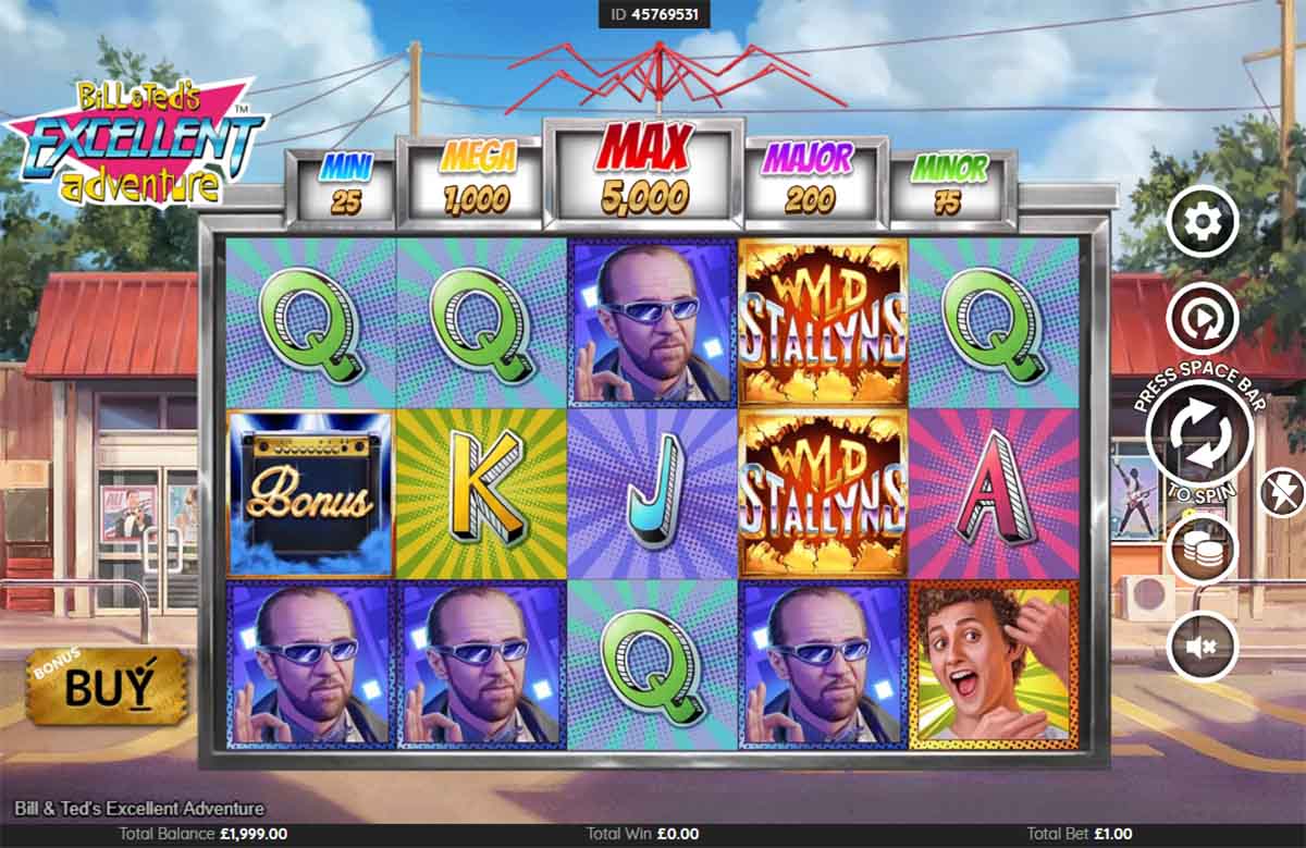 Bill and Ted’s Excellent Adventure slot base game