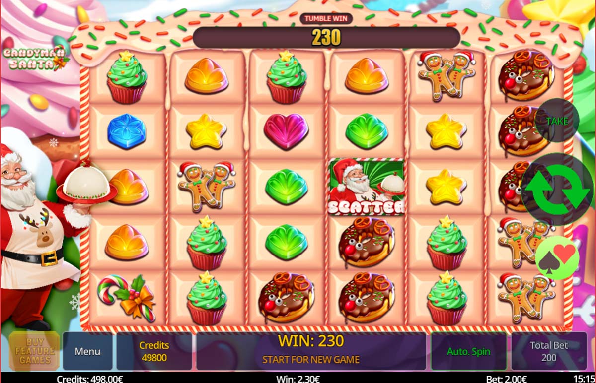 Candyman Santa slot game