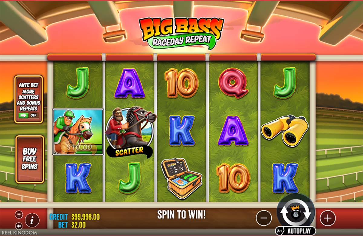 Big Bass Raceday Repeat gameplay