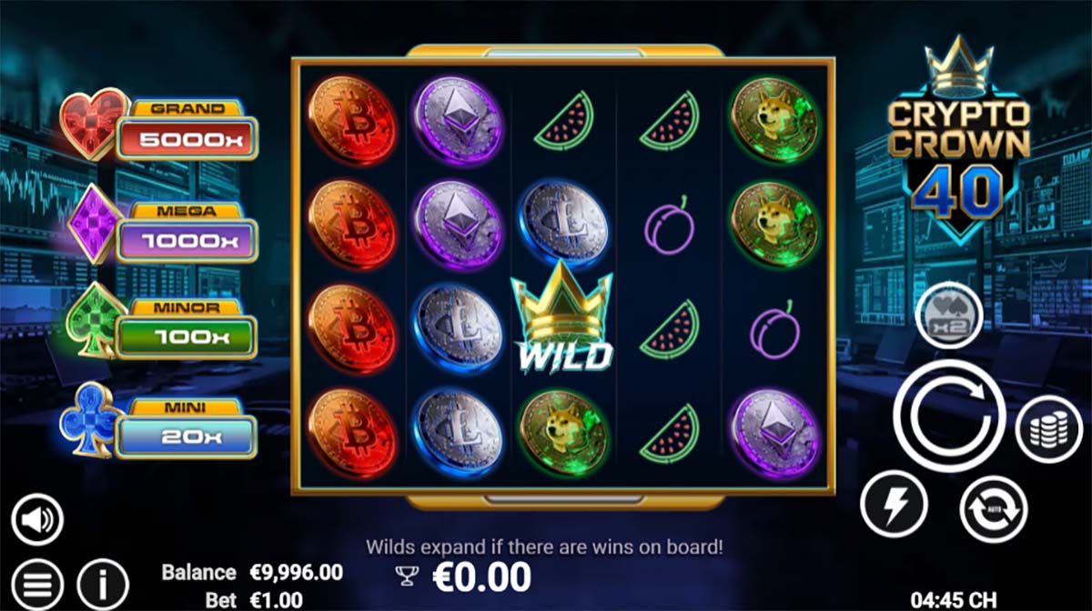Crypto Crown 40 gameplay