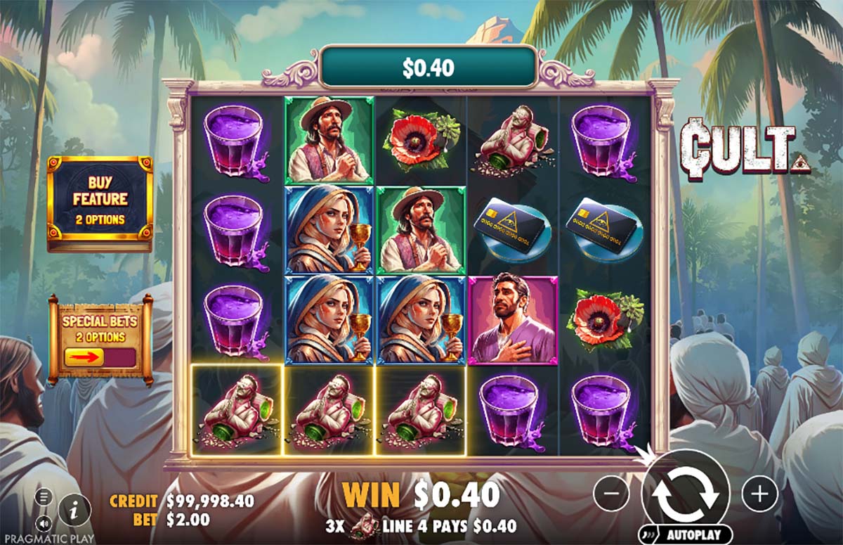 Cult slot gameplay
