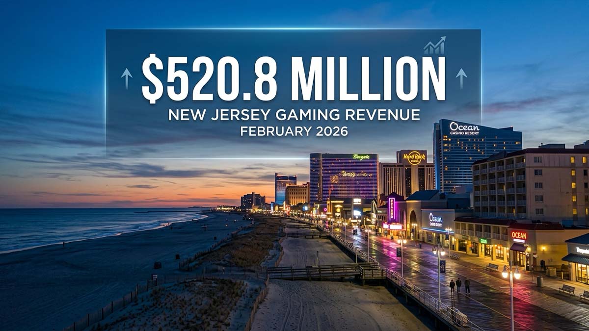 NJ gaming $520M February
