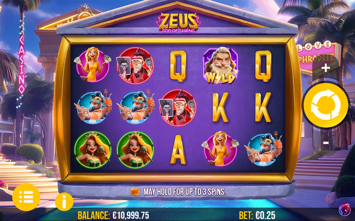 Zeus God of Gaming gameplay