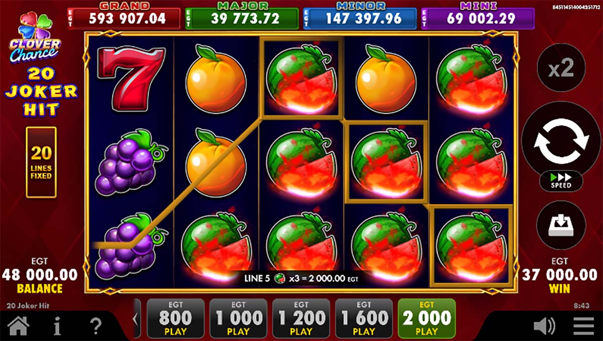 20 Joker Hit gameplay