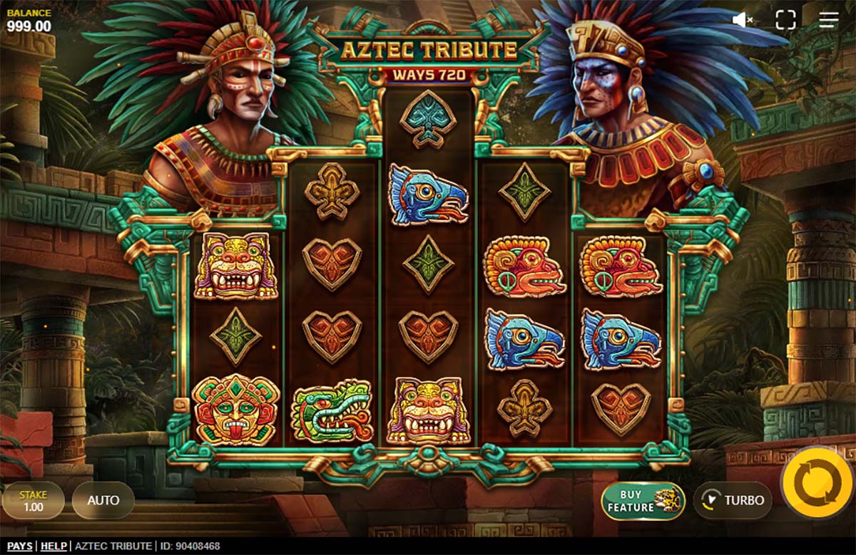 Aztec Tribute gameplay