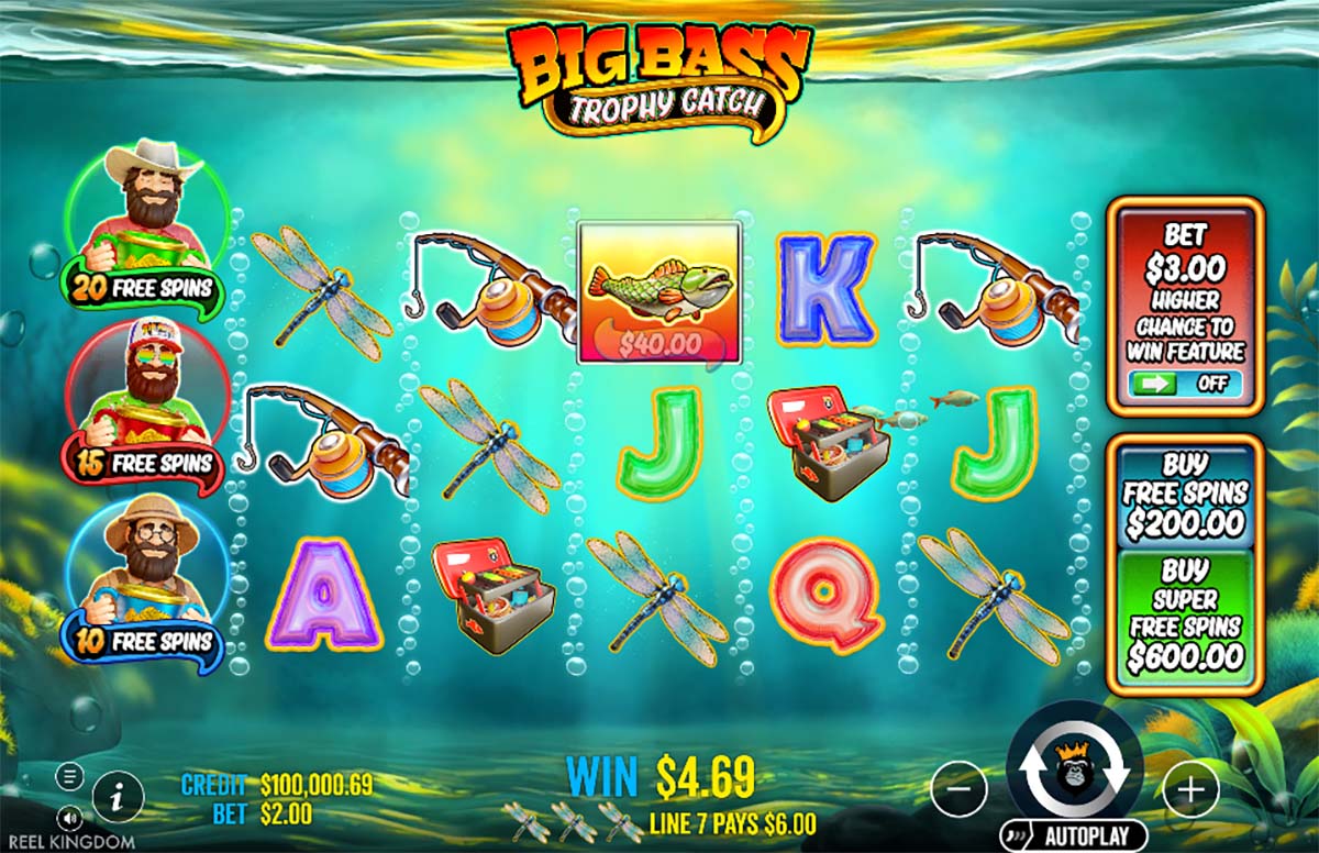 Big Bass Trophy Catch gameplay