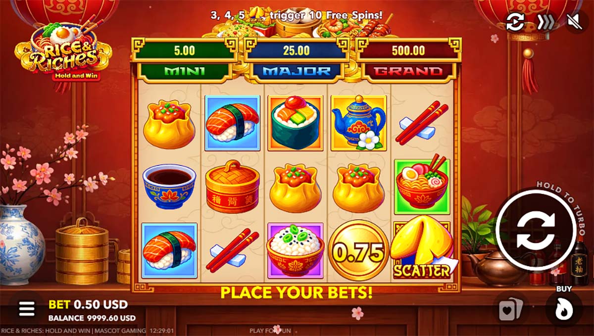 Rice and Riches gameplay
