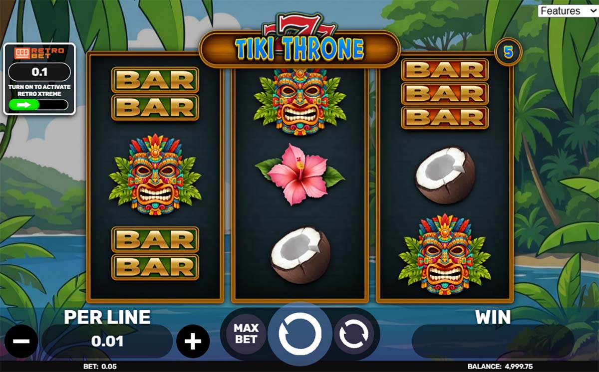 777 Tiki Throne gameplay