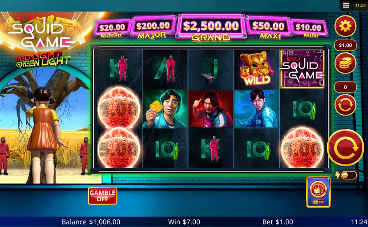 Squid Game slot gameplay