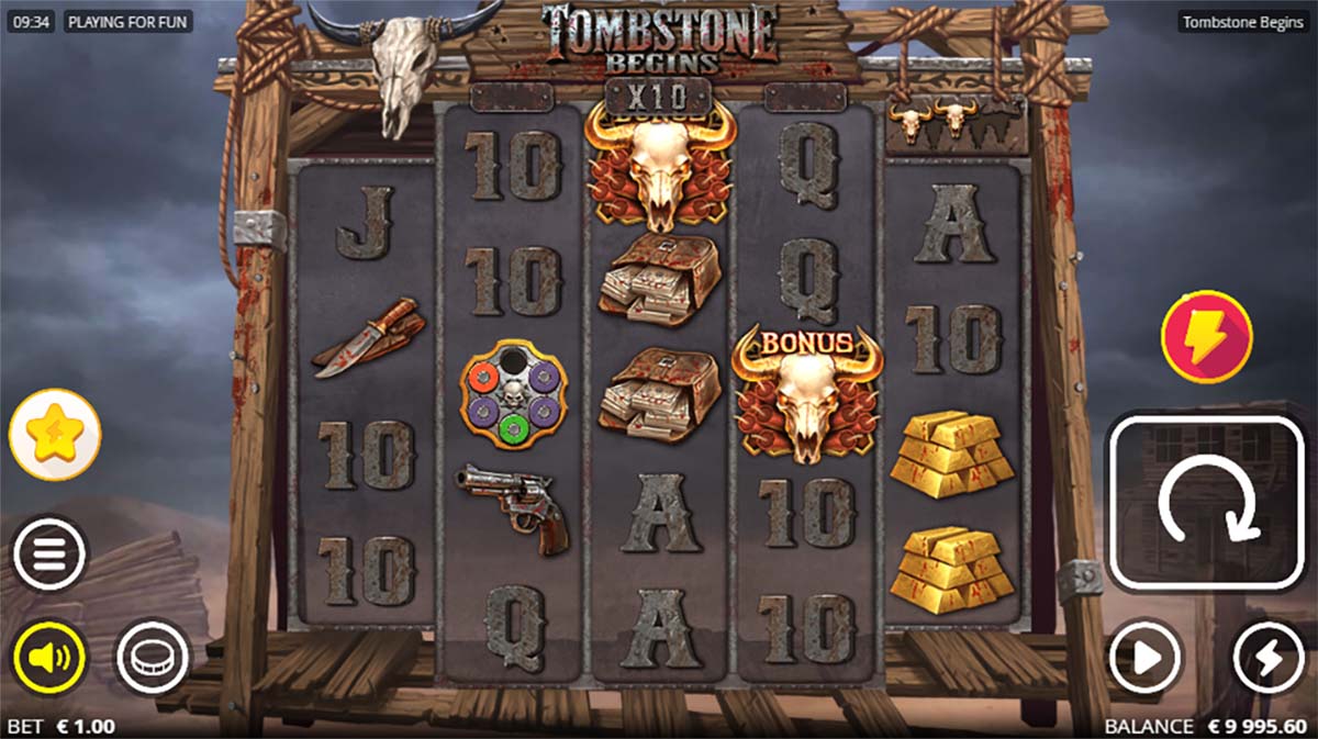 Tombstone Begins gameplay