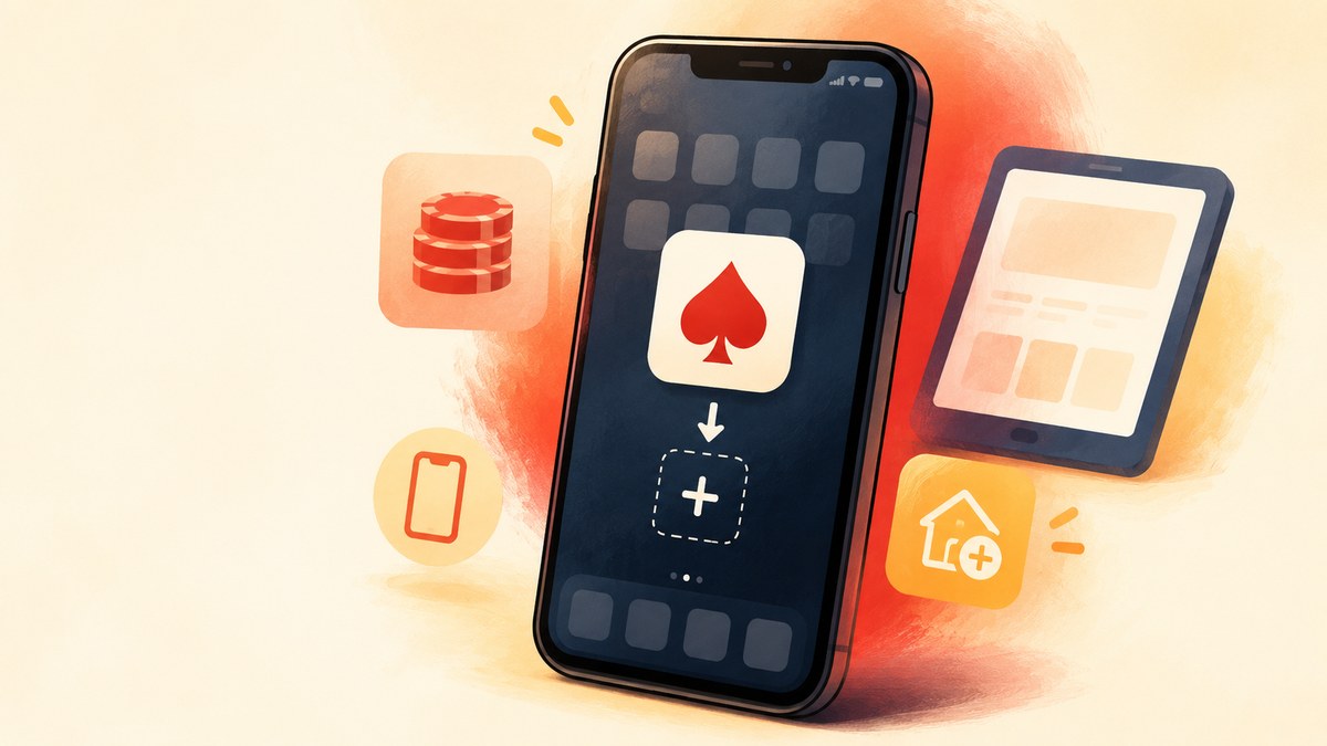 Bovada mobile app interface on smartphone screen — iOS Android PWA progressive web app add to home screen