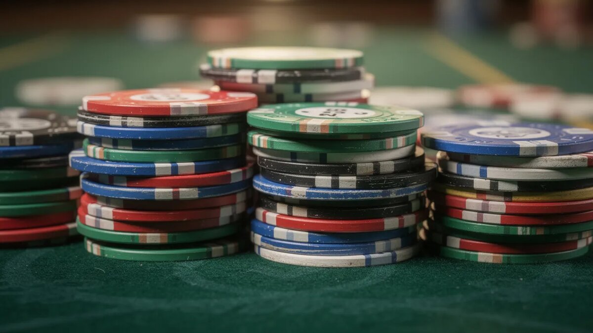 Standard roulette table layout with numbered betting grid and wheel